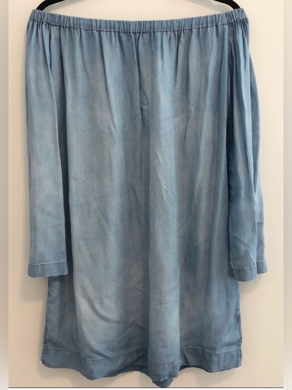 Cloth and Stone Off-Shoulder Long Sleeve Tencel Dress